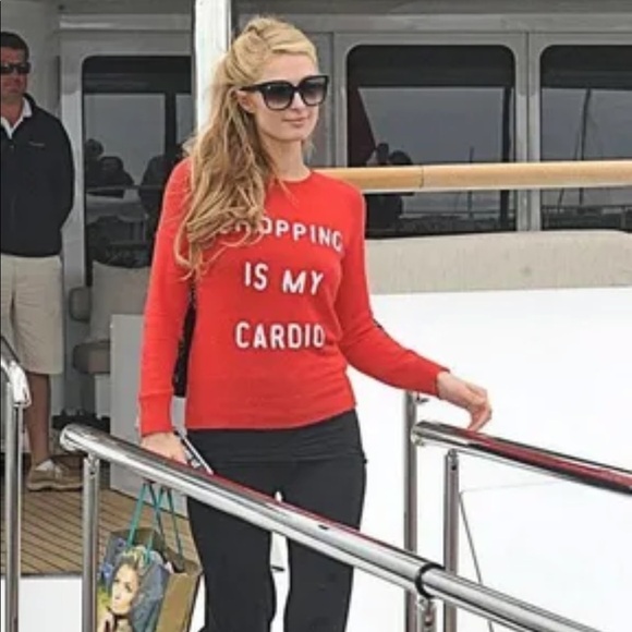 Wildfox | Shopping is my cardio red sequin sweater - Picture 6 of 6